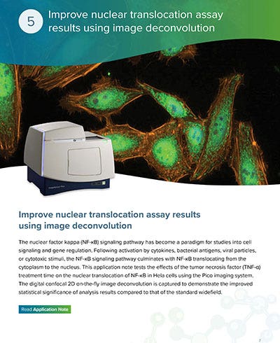 Improve nuclear translocation assay results using image deconvolution
