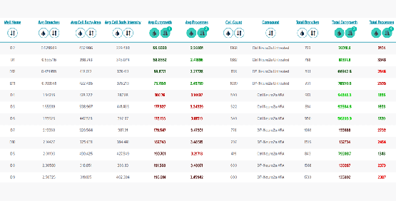 Le format d’analyse du tableau peut être utilisé pour analyser les valeurs triées afin d’afficher vos données d’intérêt