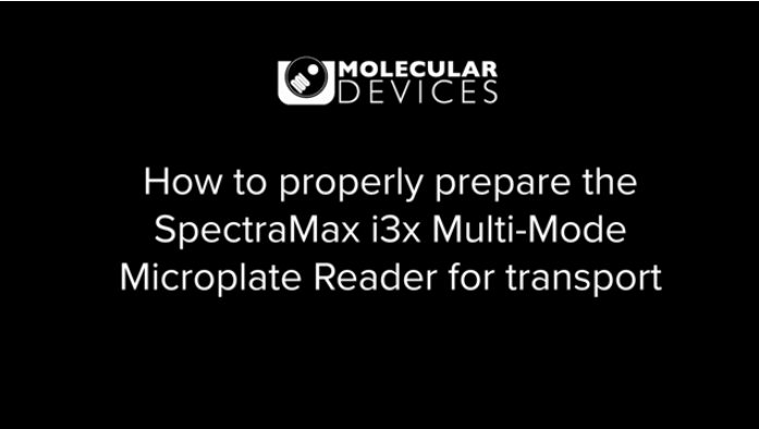 Prepare your SpectaMax i3 or i3x instrument