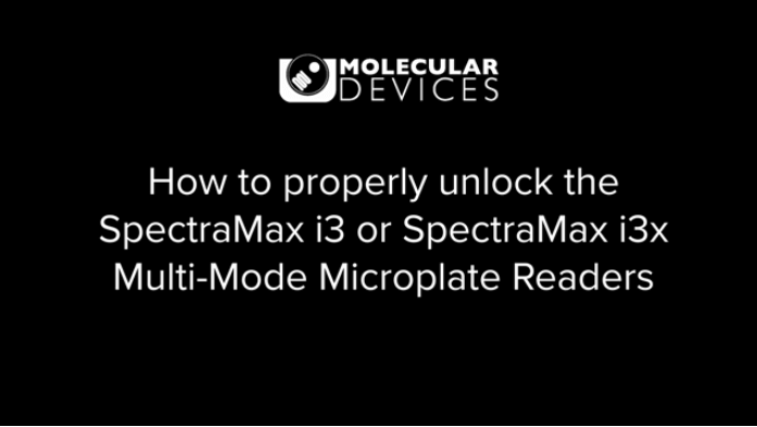 Unlock your SpectaMax i3 or i3x instrument